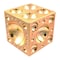 H & H Industrial Products 3 X 3 X 3" Dapping Block Square With Brass 22-62.5MM Cavaties 8606-3412 - alternate 2